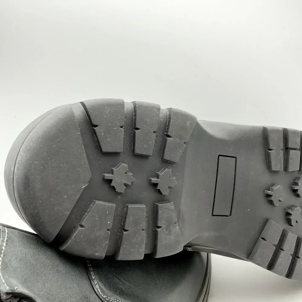 Propet Mens Brock Ankle Boots Size 14 M EU 48 Black Leather Dual Zipper EUC